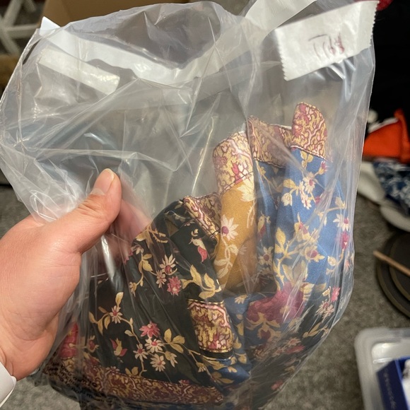 Sundance Sweet Whispers Boho Mix Print Mini Swing Dress S Long Sleeve worn once - Picture 12 of 12